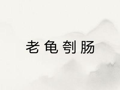 老龟刳肠 老龟刳肠