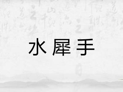 水犀手 水犀手