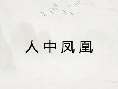 人中凤凰 人中凤凰