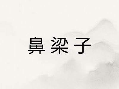 鼻梁子 鼻梁子