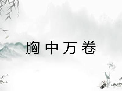 胸中万卷