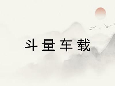 斗量车载 斗量车载