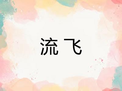 流飞 流飞