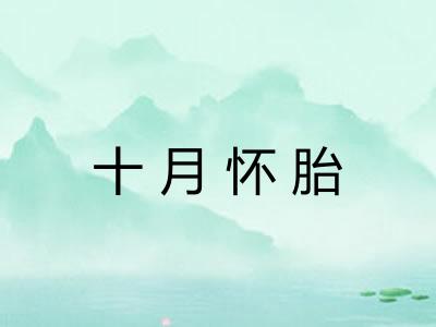 十月怀胎