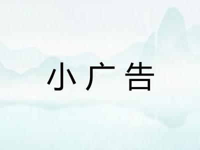 小广告 小广告