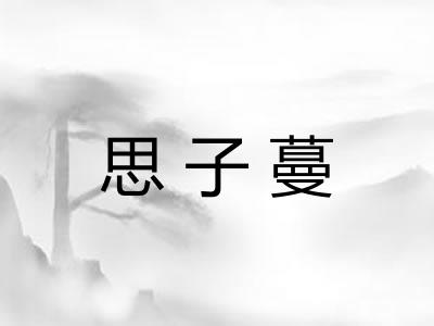 思子蔓 思子蔓