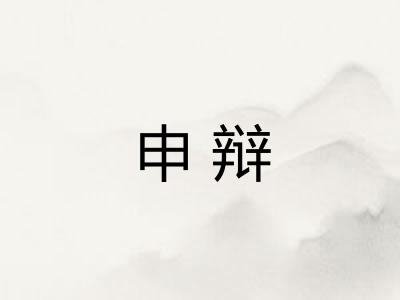 申辩