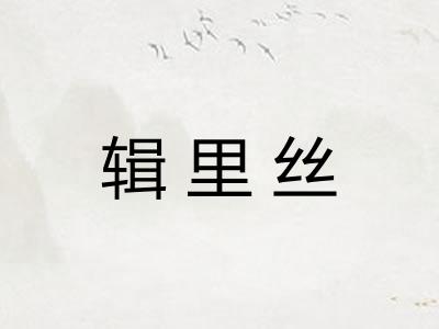 辑里丝 辑里丝