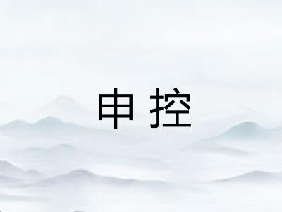 申控