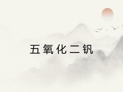 五氧化二钒 五氧化二钒