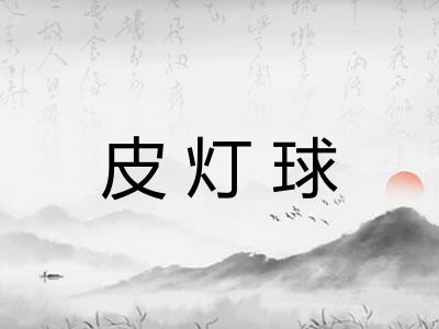 皮灯球 皮灯球