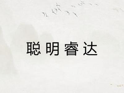 聪明睿达 聪明睿达