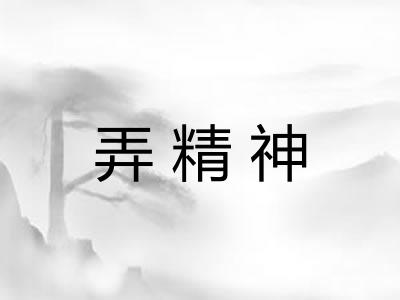 弄精神