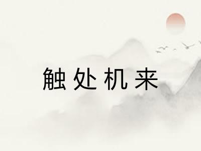触处机来