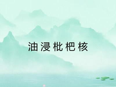 油浸枇杷核 油浸枇杷核