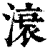 滖(印刷字体·清·康熙字典)
